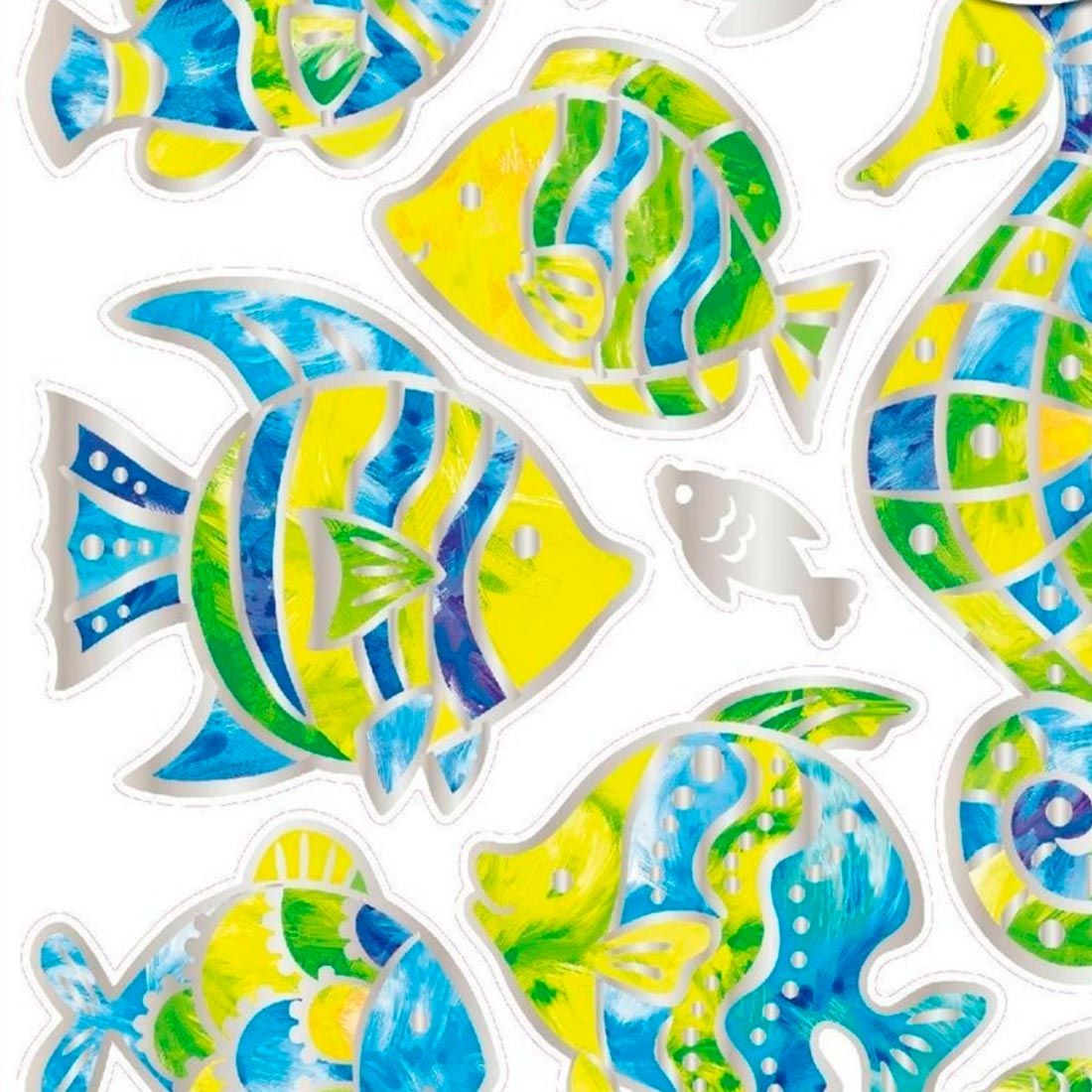 Стикер 5004 RCA Витражные рыбки