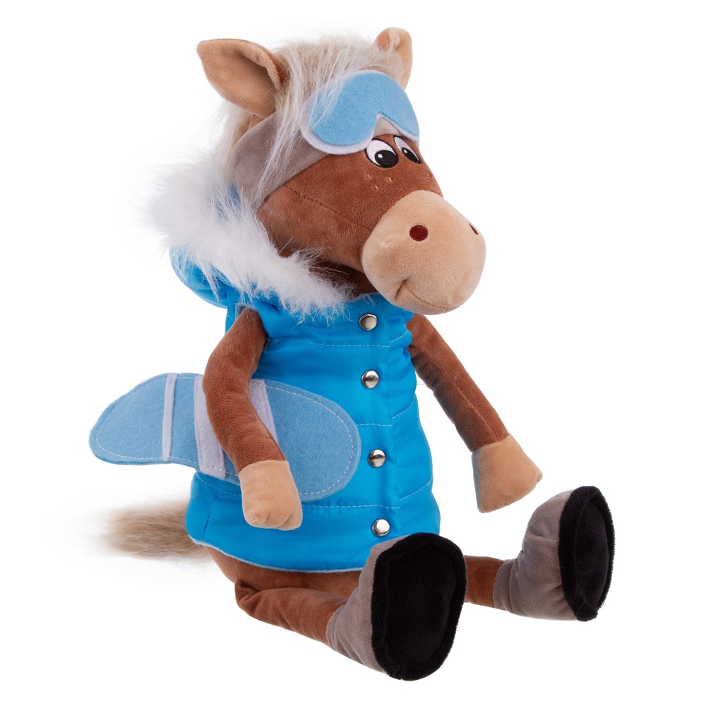 Игрушка мягкая Relana Конь со сноубордом Патрик 25 см