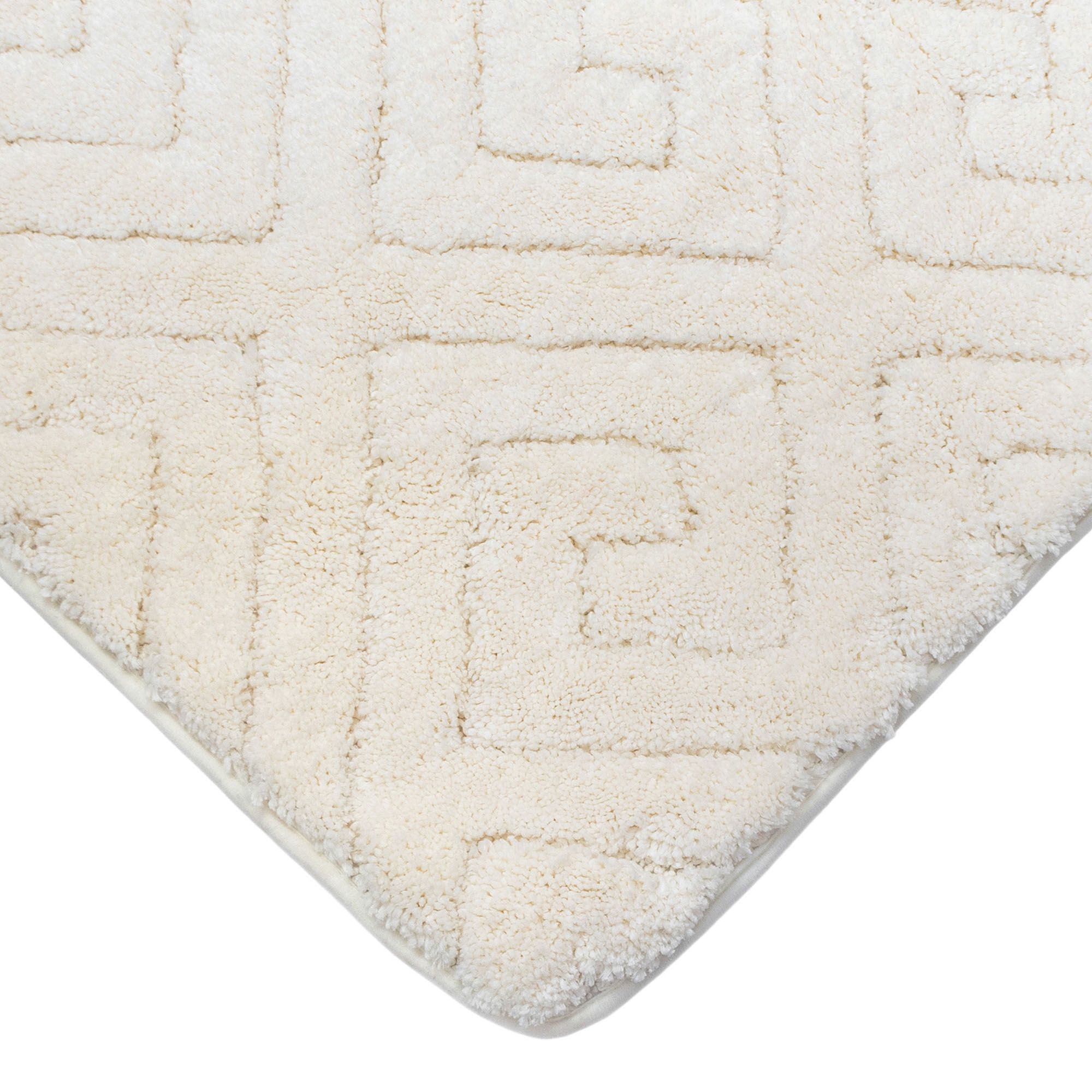 Коврик для ванной комнаты 60х100 см Zalel Sophisticated White