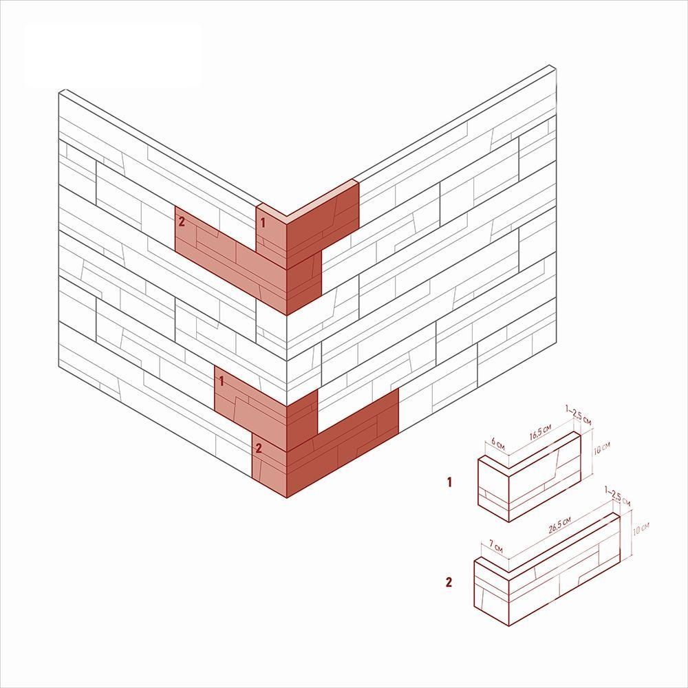 Камень искуственный White Hills Норд Ридж 278-80 черно-серый 0,5 м2