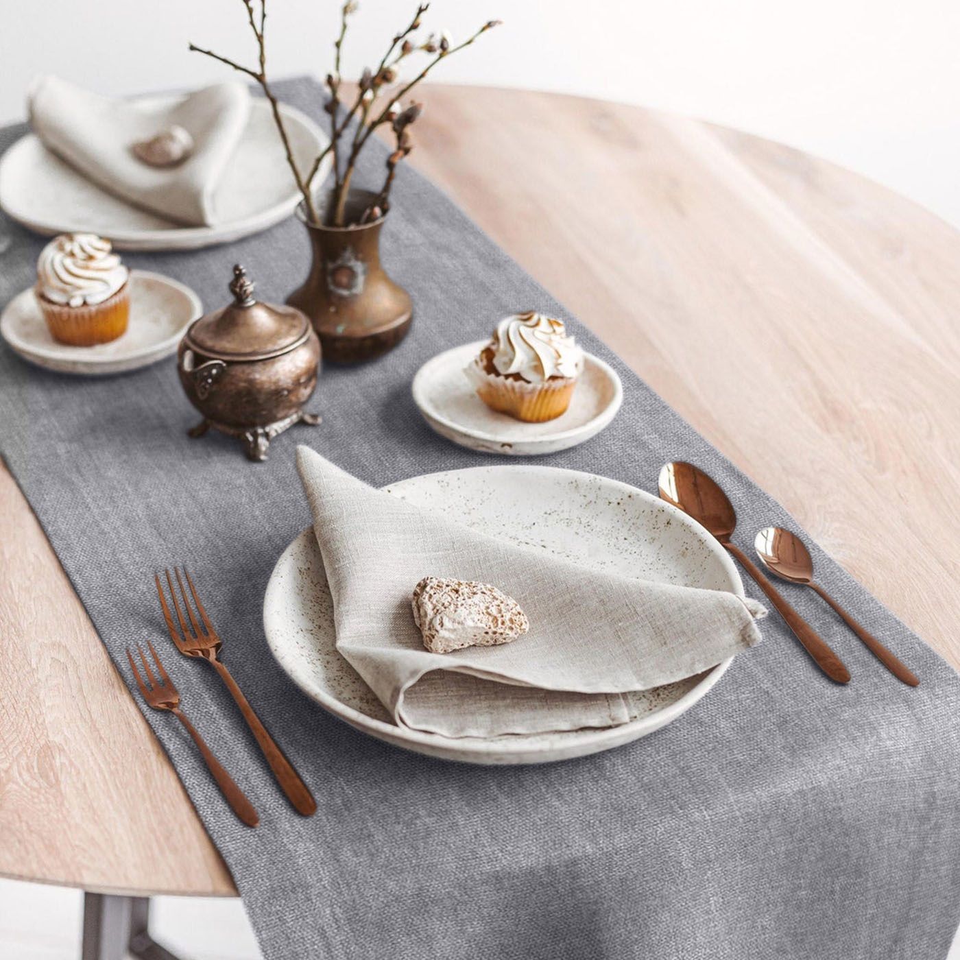 Дорожка сервировочная рогожка ВН ДТ172 40х140 см Базальт 70