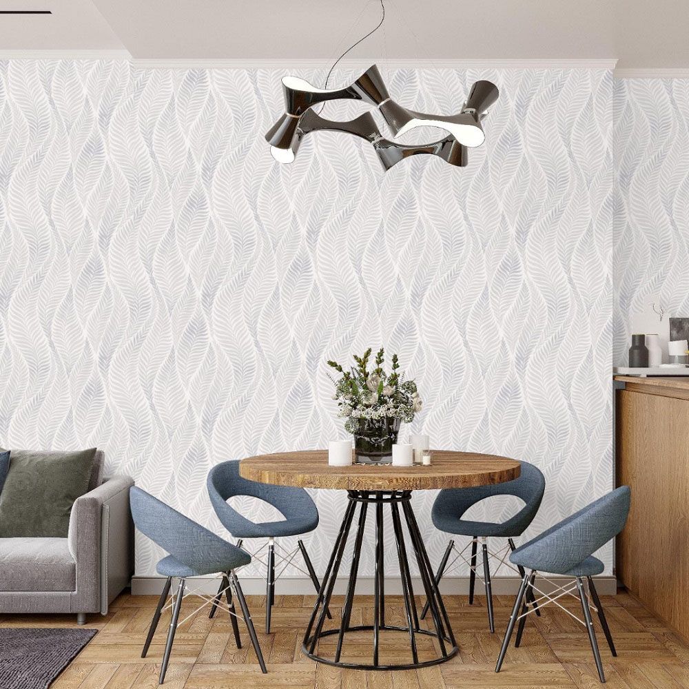 Обои HC71935-14 Палитра 1,06х10 м Happy Day листья серые