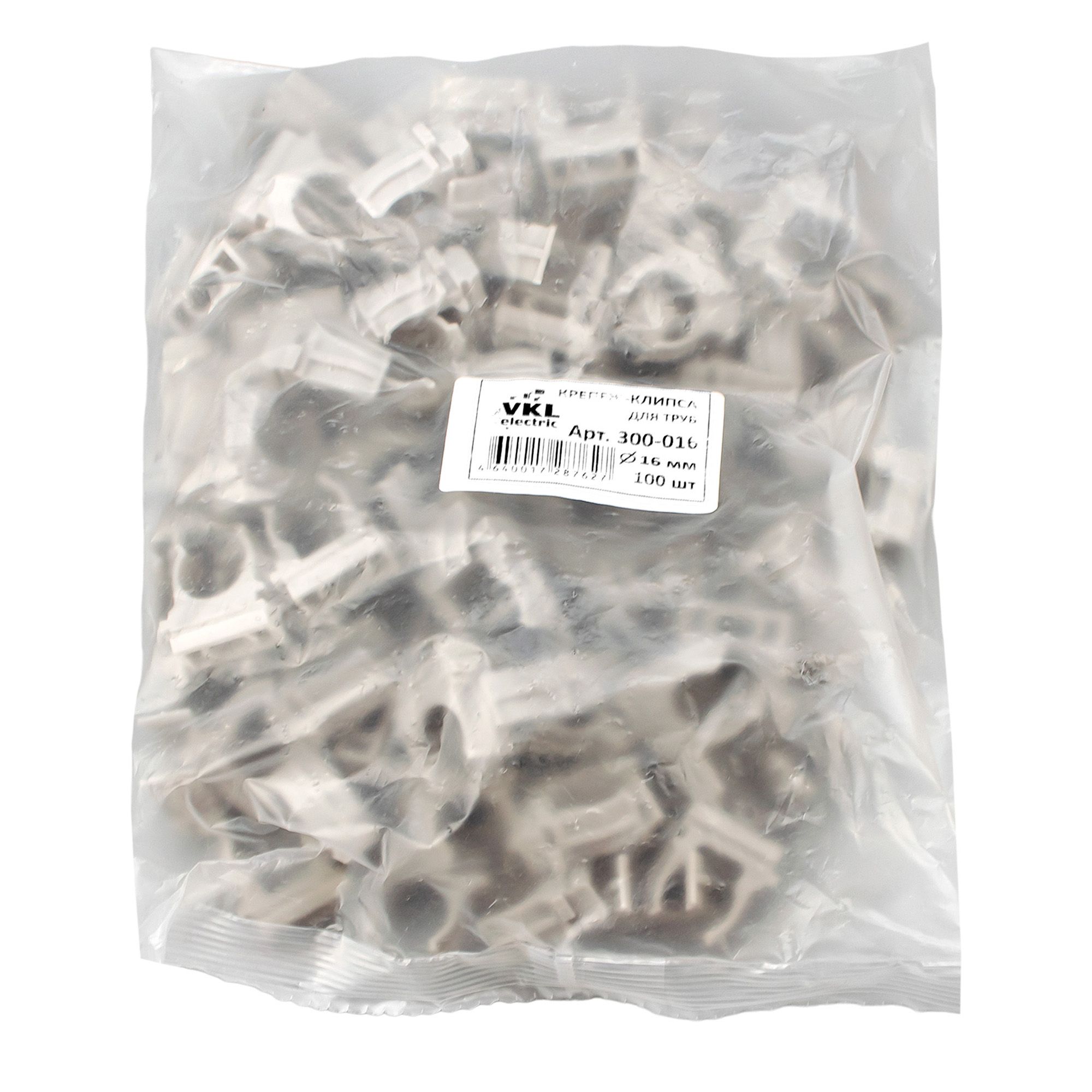 Крепеж-клипса для труб D16 VKL electric уп 100шт