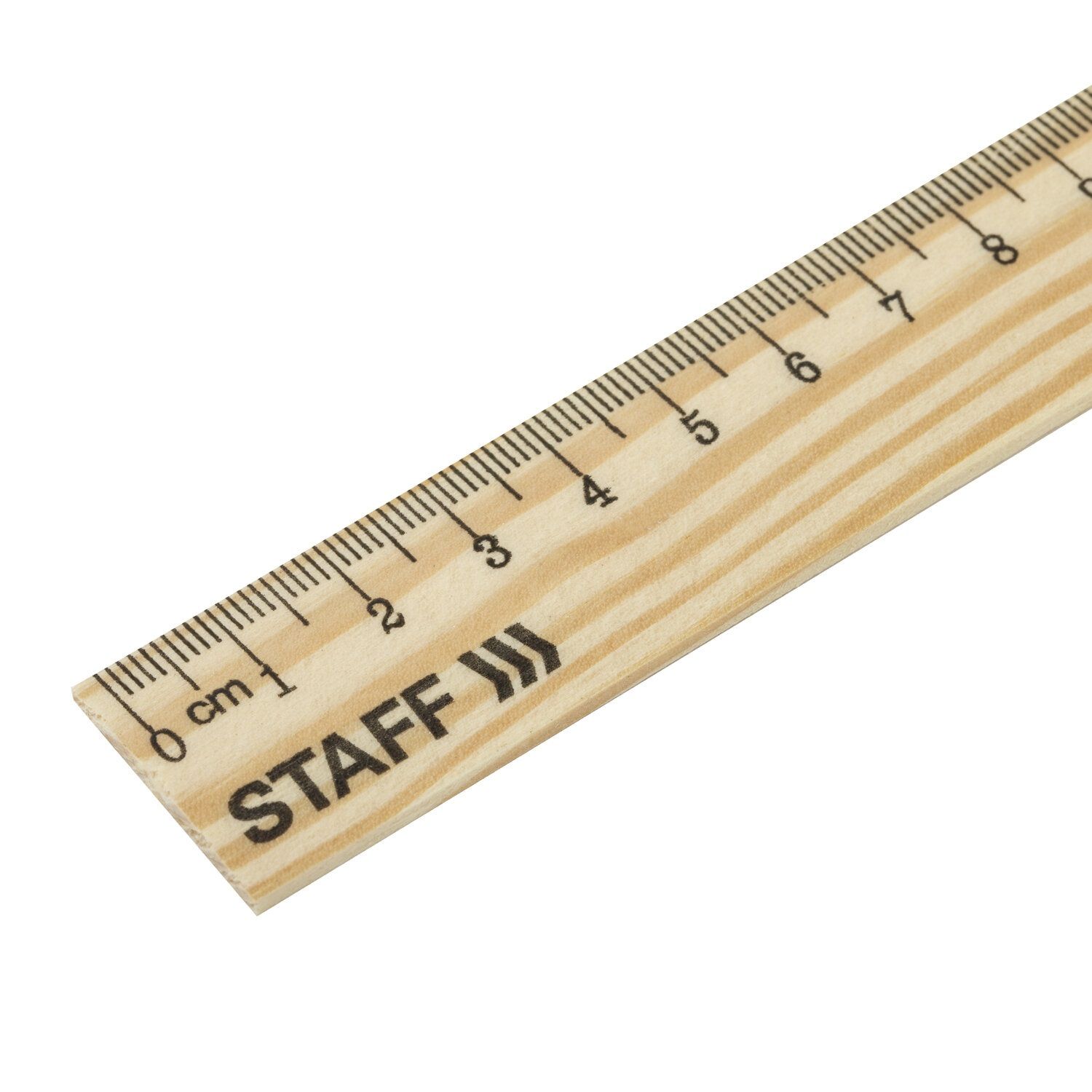 Линейка деревянная 25 см Staff