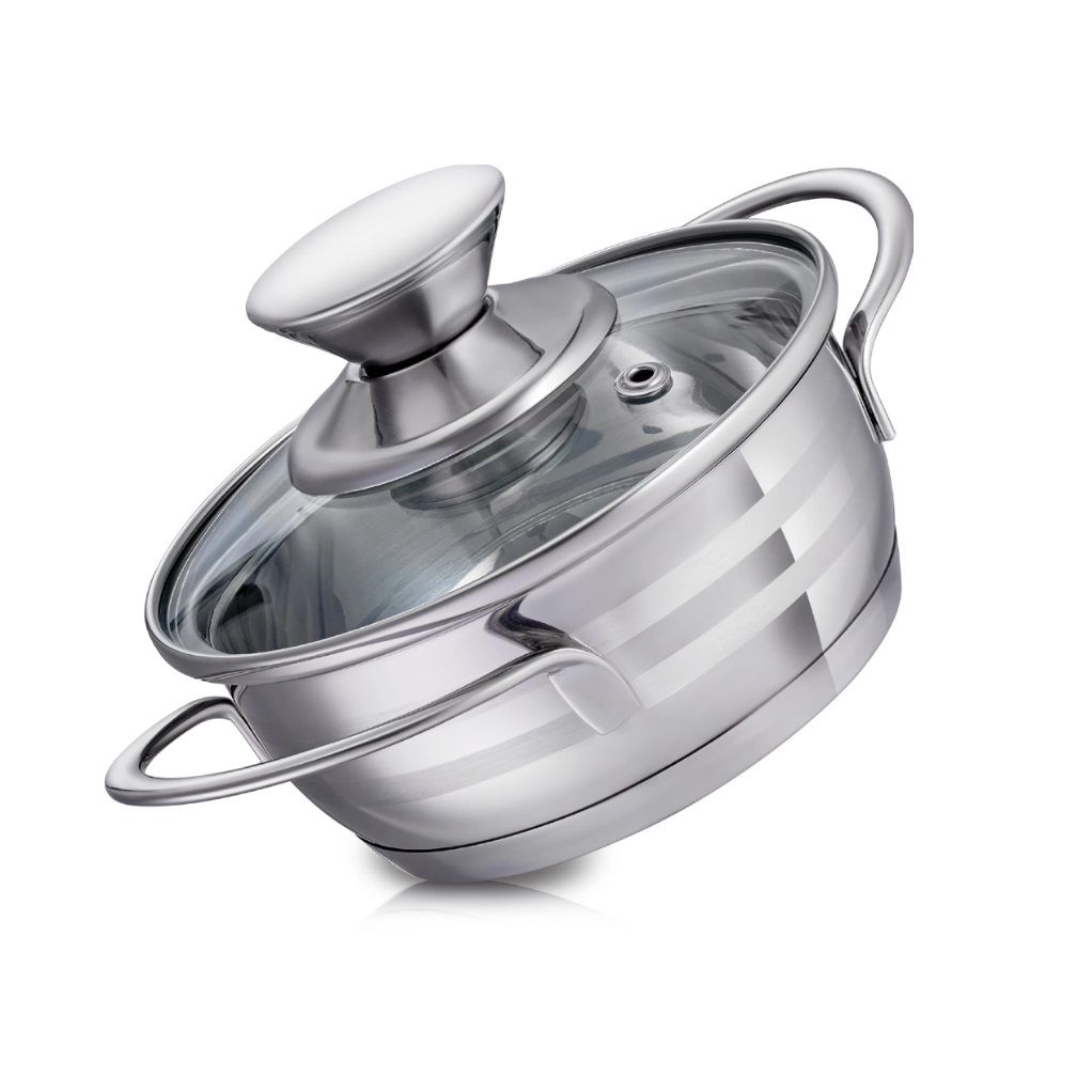 Кастрюля Linea Bimbo vitro со стеклянной крышкой 700 мл