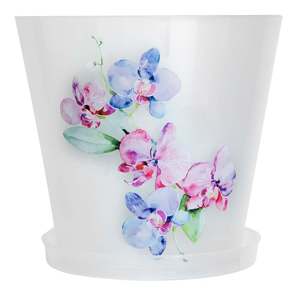 Горшок цветочный London Орхид Деко голубая орхидея 16 см 1,6 л