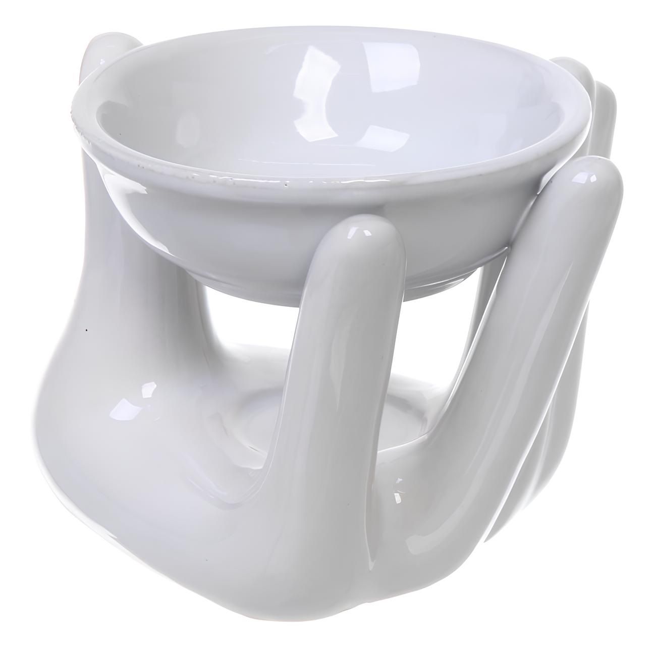 Аромалампа Рука белая 12х9,5 см