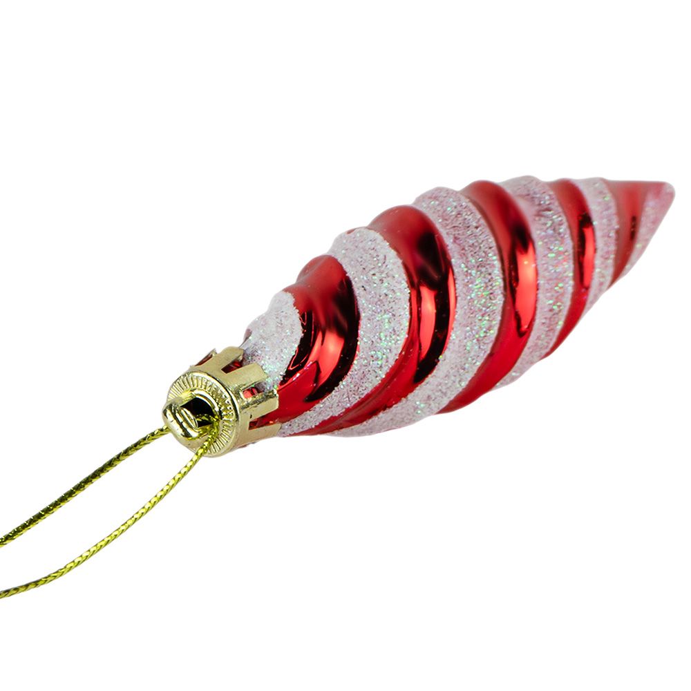 Игрушка елочная Таинственное очарование Сосульки 10 см красный 2 шт