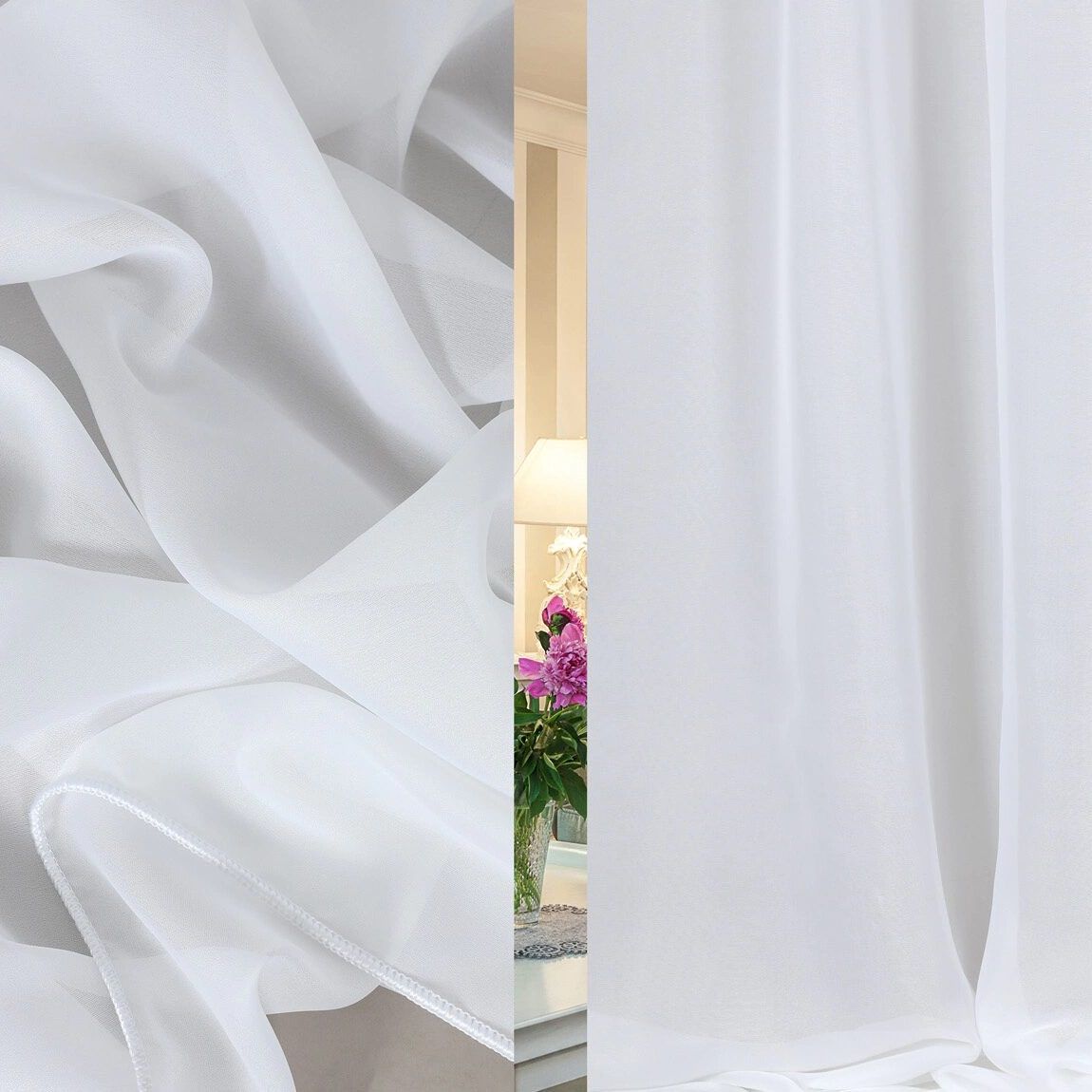 Вуаль Interio 300 см белый без утяж