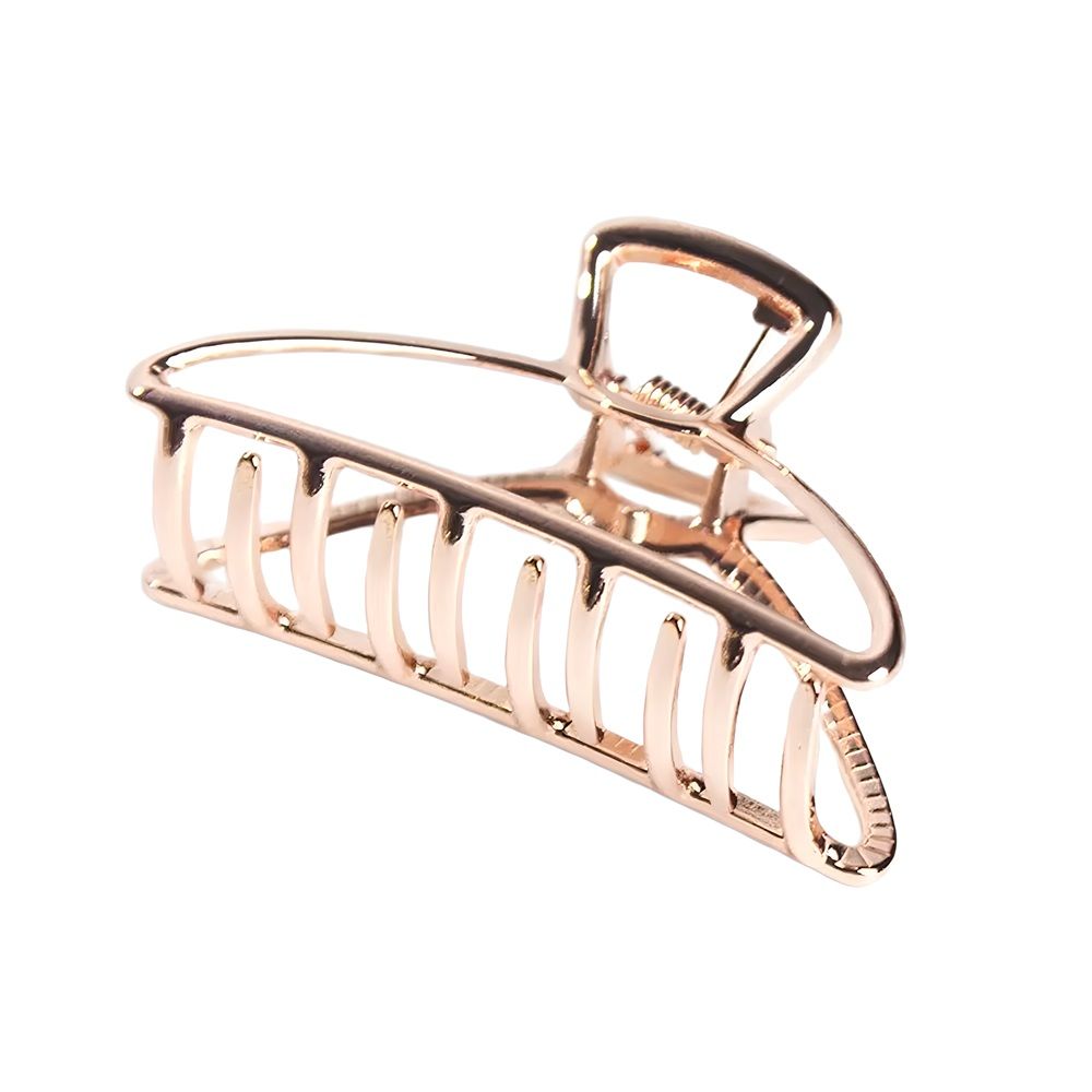 Заколка-краб для волос Premium Сантьяго серебро/золото 7,5 см на блистере