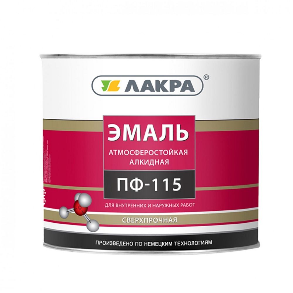 Эмаль ПФ-115 Лакра жёлтая 2 кг
