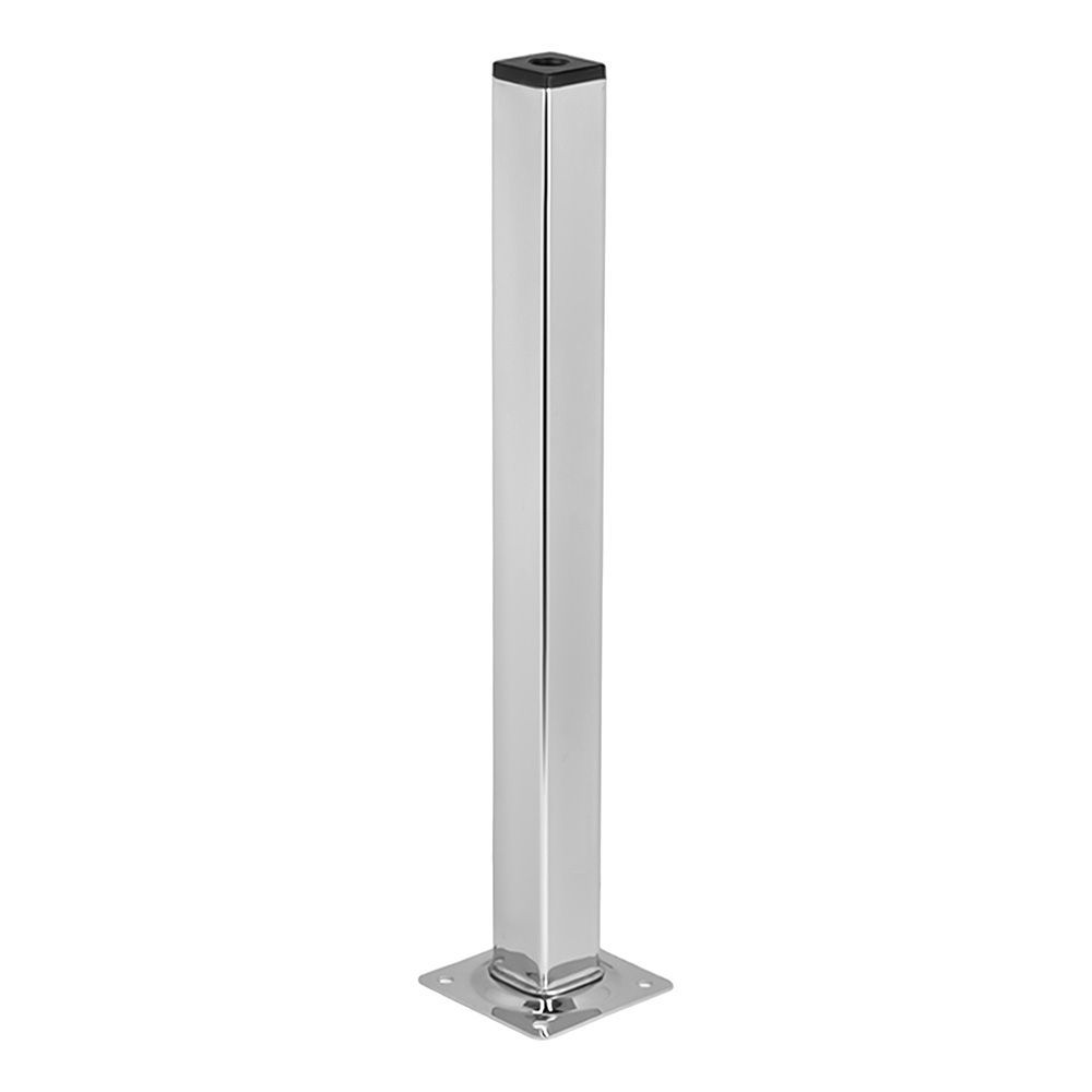 Ножка мебельная для стола квадратная Хром 25х25х400 мм L61S40CH25
