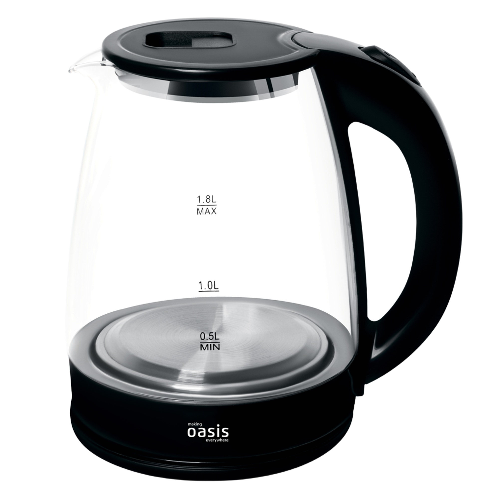 Чайник электрический Oasis K-8GB 2000 Вт 1,8 л черный