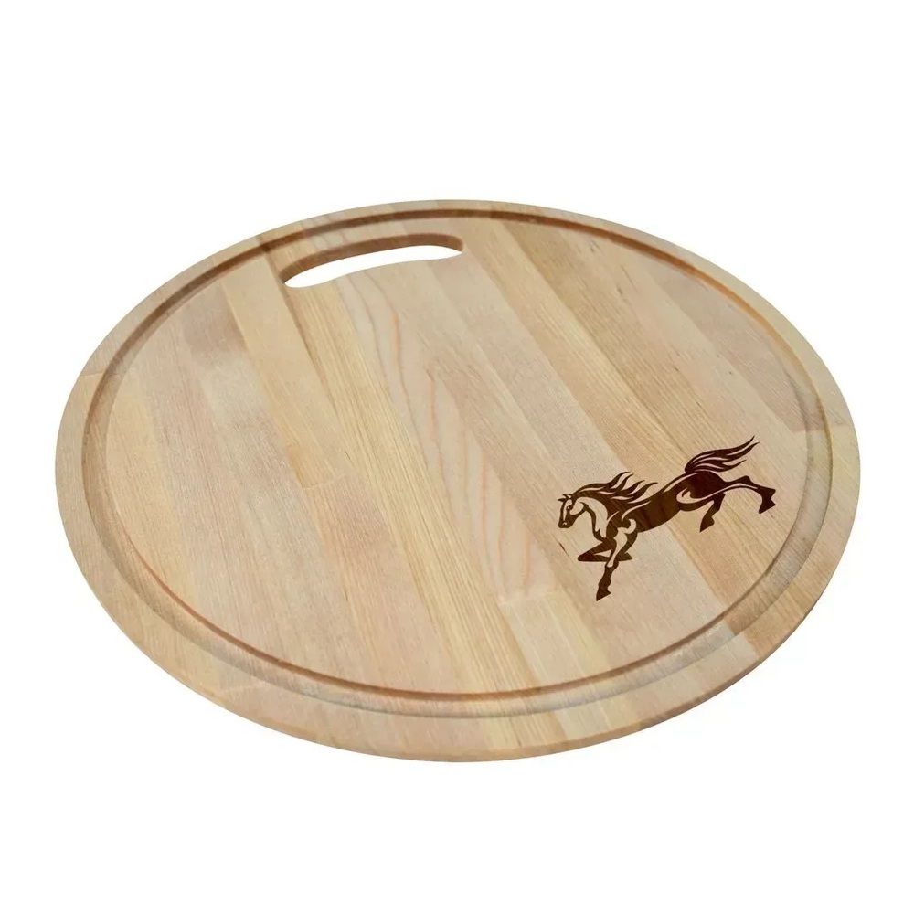 Доска разделочная Мустанг d28 см дерево