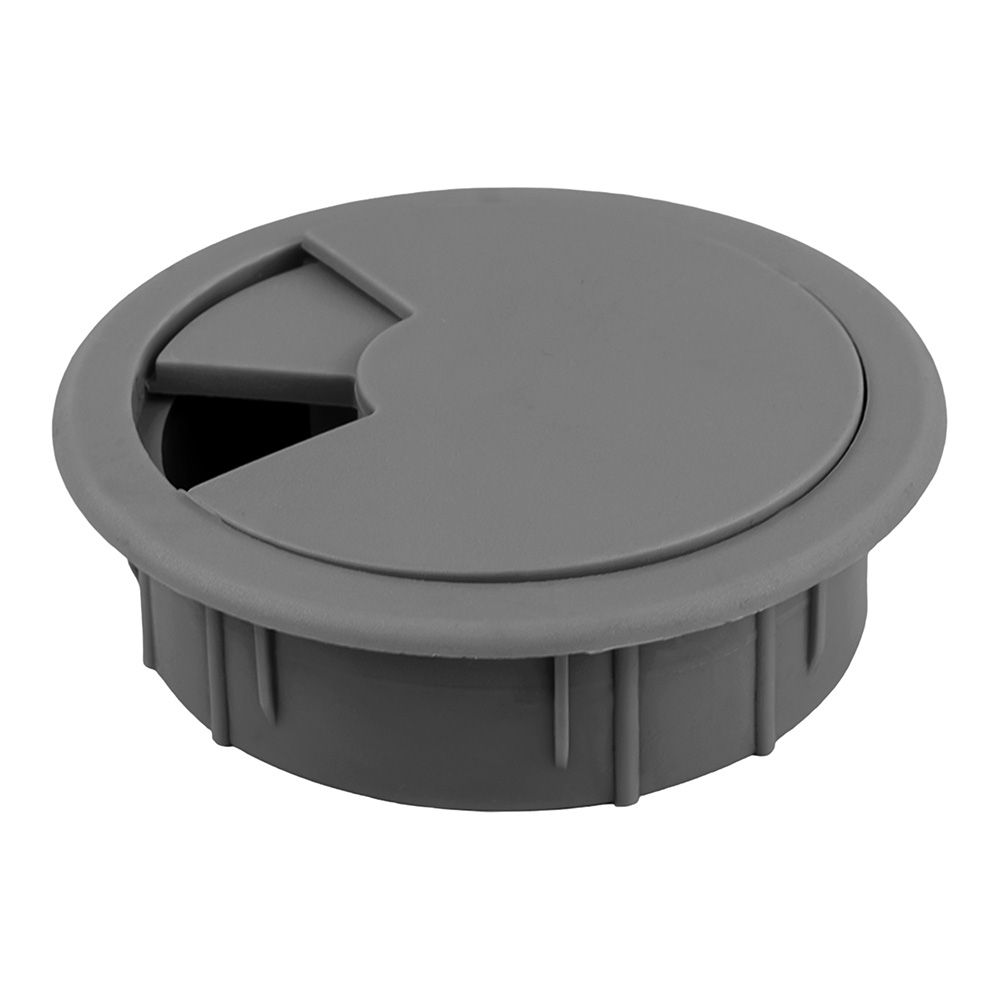 Заглушка для кабель-канала d60 мм серая