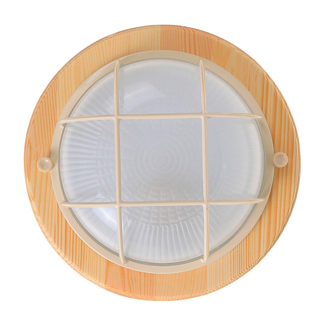 Светильник для бани Termo 60 01 18 круглый с решеткой, береза IP54 60Вт 1хЕ27