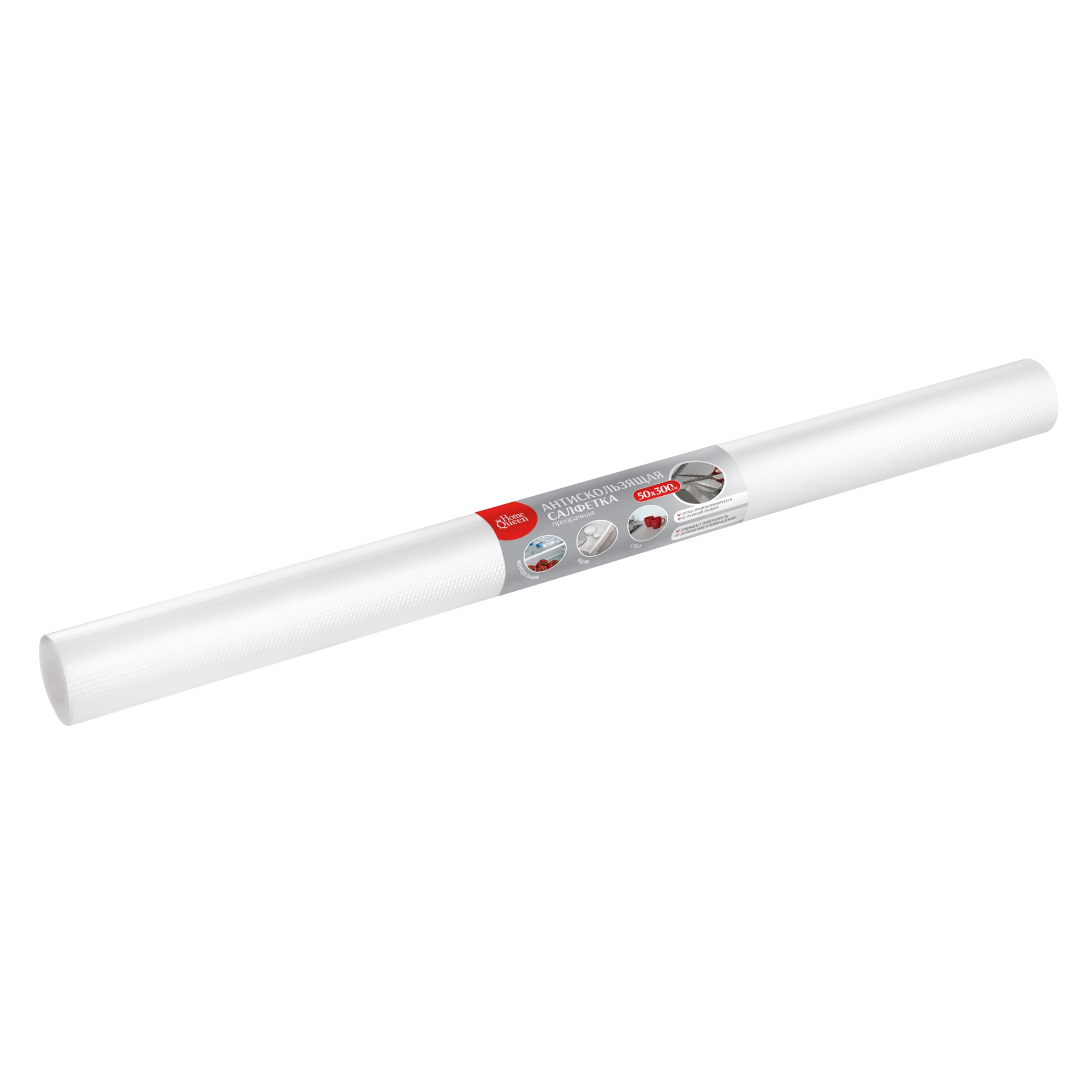 Салфетка антискользящая Home Queen 0,5х3 м прозрачная