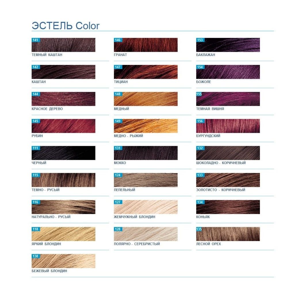 Гель-краска  "Эстель" тон темно-русый №115