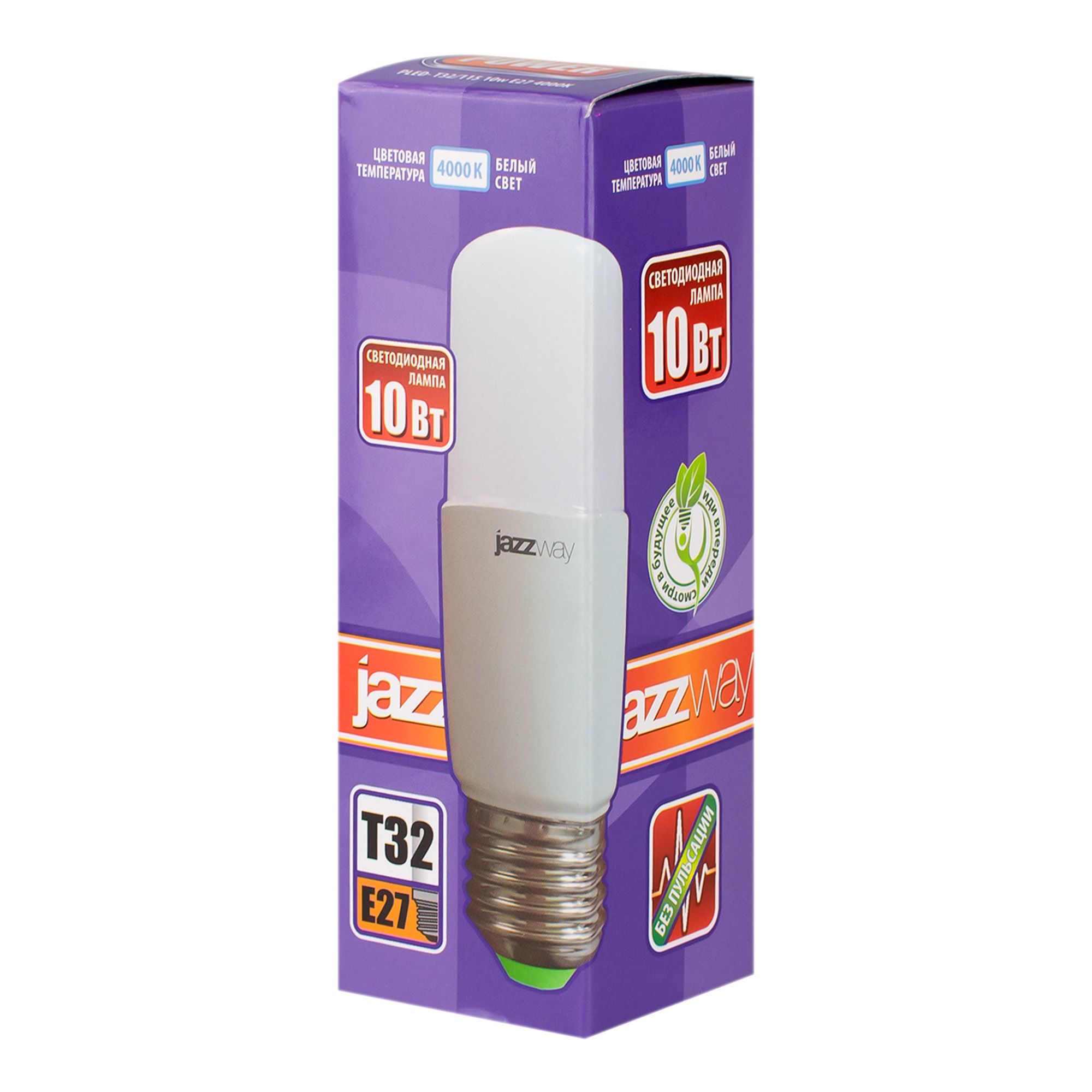 Лампа светодиод.new PLED- T32/115 10w E27 4000K 800Lm 100-240V Jazzway