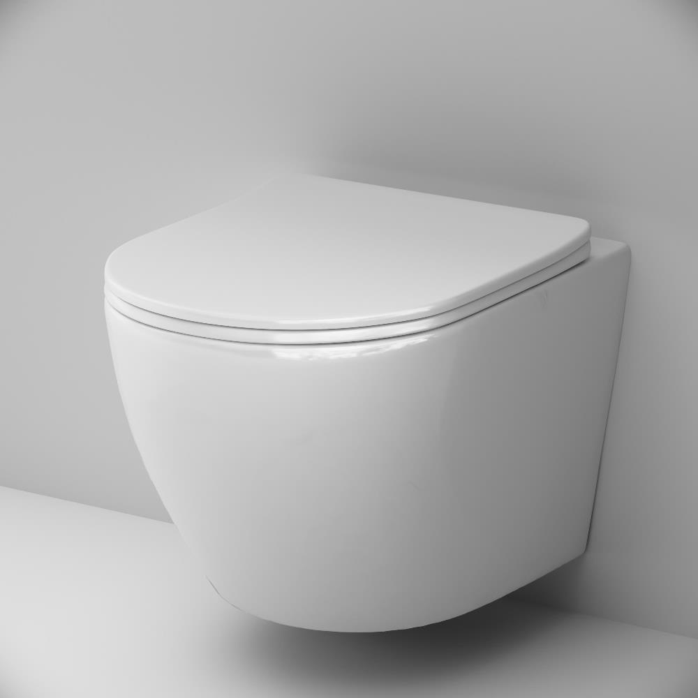 Унитаз подвесной безободковый AM.PM Like AquaSpi C801901SC сиденье дюропласт микролифт быстросъемное