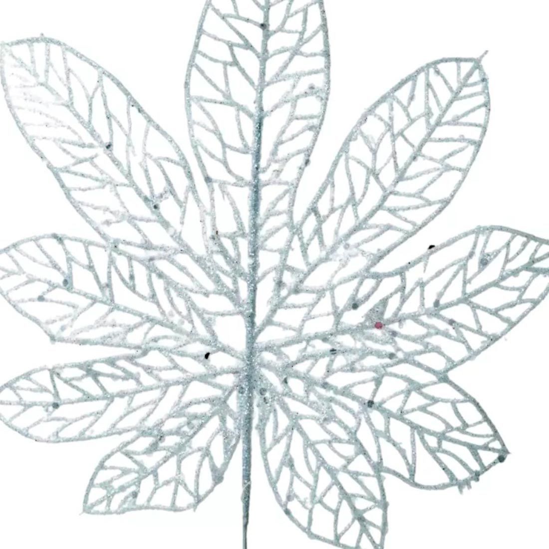 Украшение интерьерное лист Серебристый папоротник 36x22x0,4 см