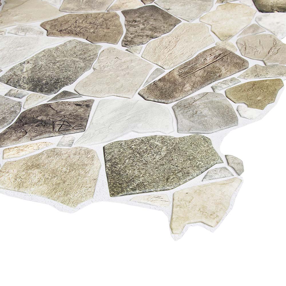 Панель ПВХ Камень дикий бежевый 992х648 мм