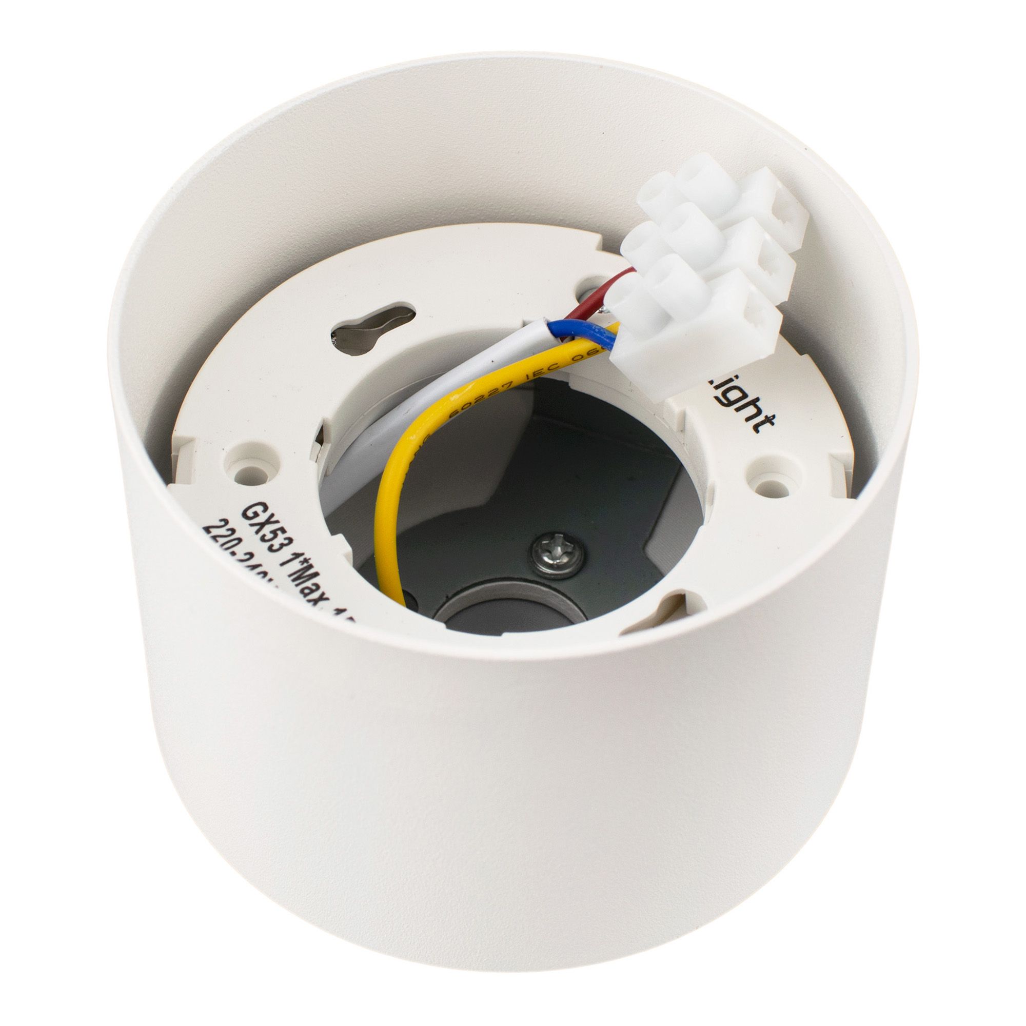 Светильник накладной потолочный, алюминиевое литье, круглый, ø85x80мм CAST 94 GX53 белый