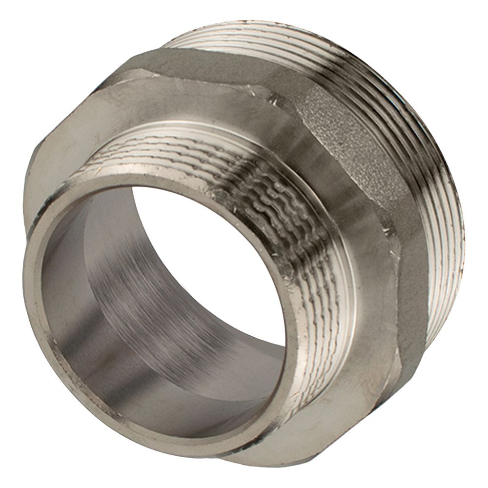 Ниппель переходной латунь 2"х1 1/2" НР/НР