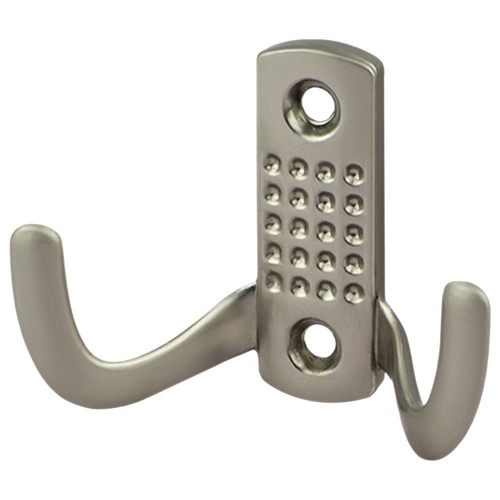 Крючок мебельный двойной Стандарт 212 B SN мат. никель