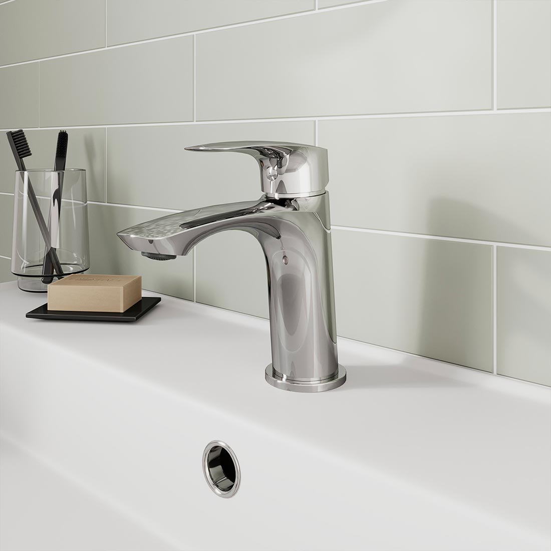 Смеситель для раковины Milardo Rora RORSB00M01 однорычажный