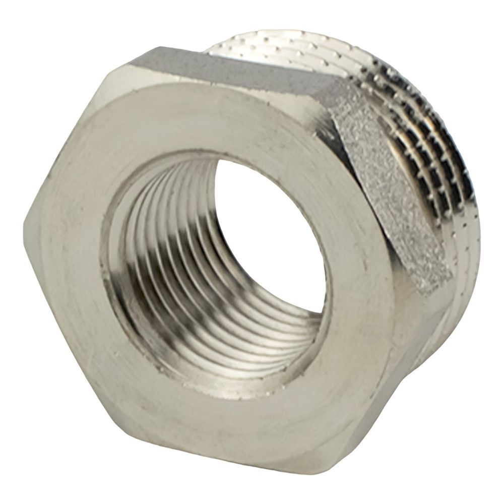 Футорка латунь никель 3/4''х1/2'' ВР/НР