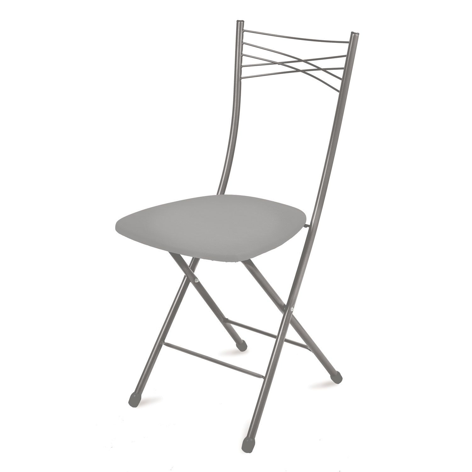 Стул Ника 1 светло-серый/матовый серый