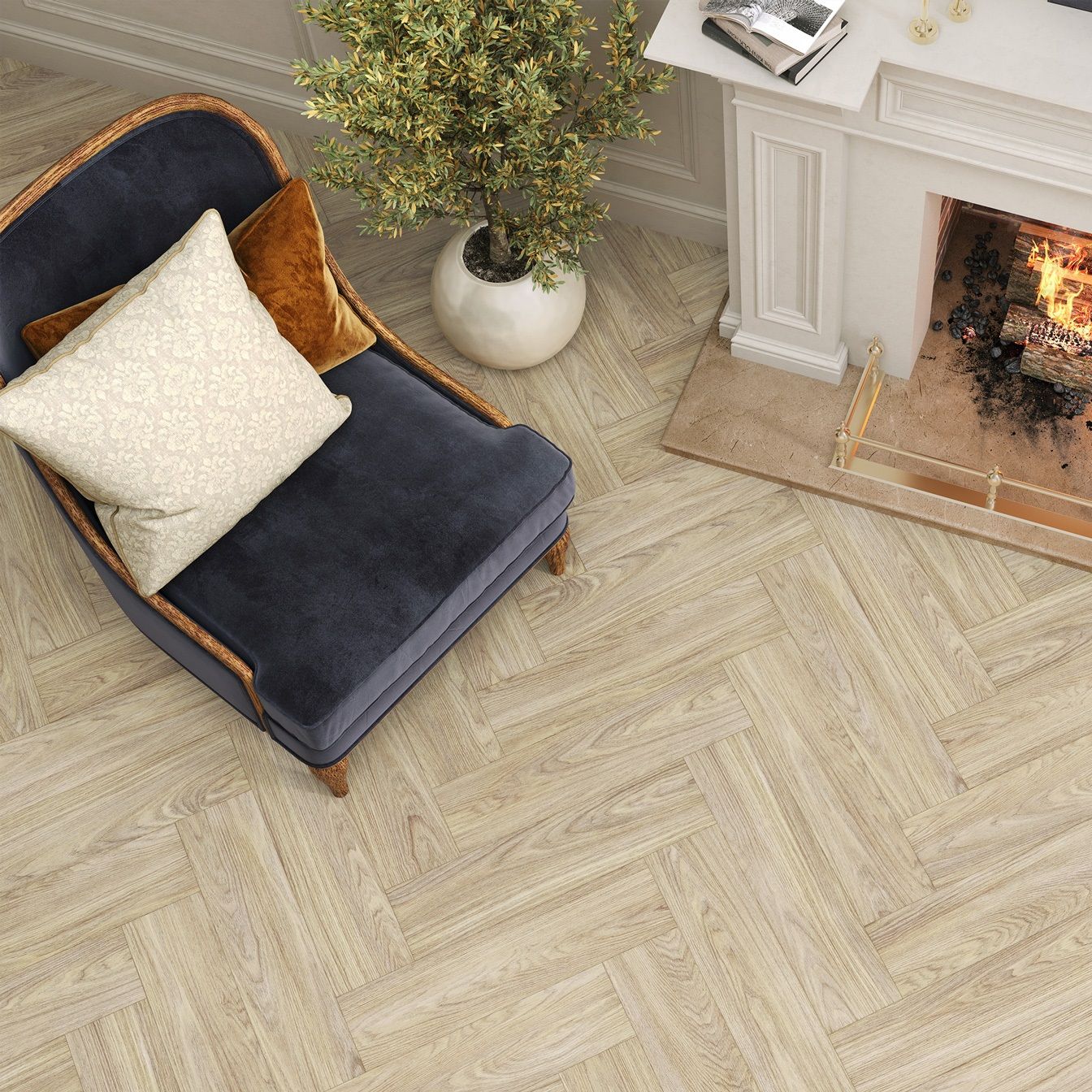 Керамогранит New Trend Aspen Marron GP1560ASP21 15,1х60,2 см sugar-эффект 1,82 м2