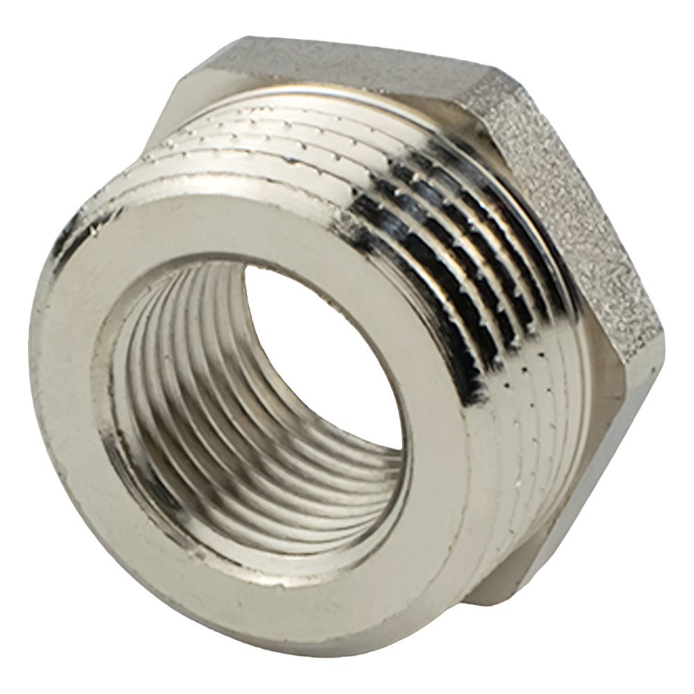 Футорка латунь никель 3/4''х1/2'' ВР/НР