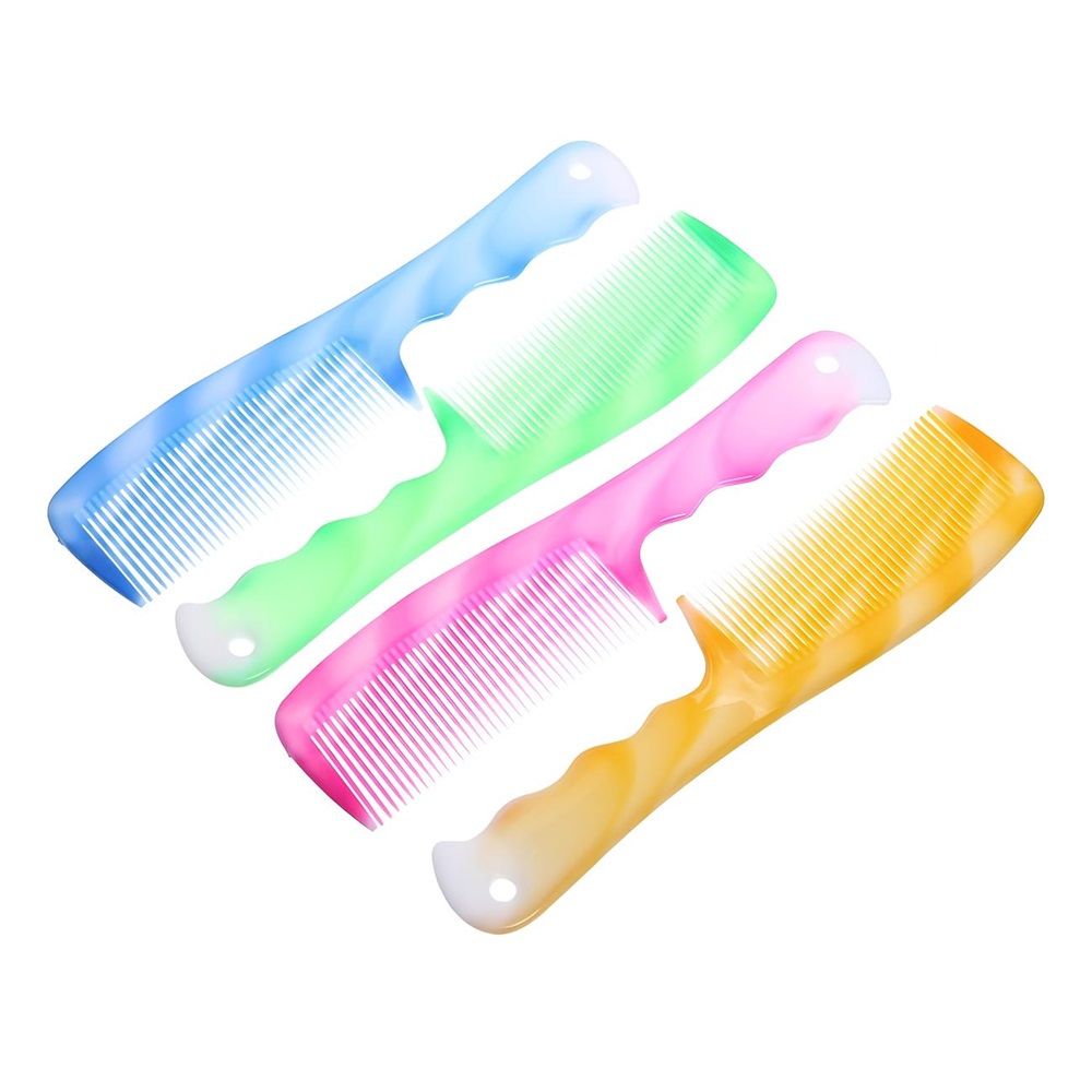 Расческа классическая с ручкой Необходимая 20,5 см микс 4 цвета