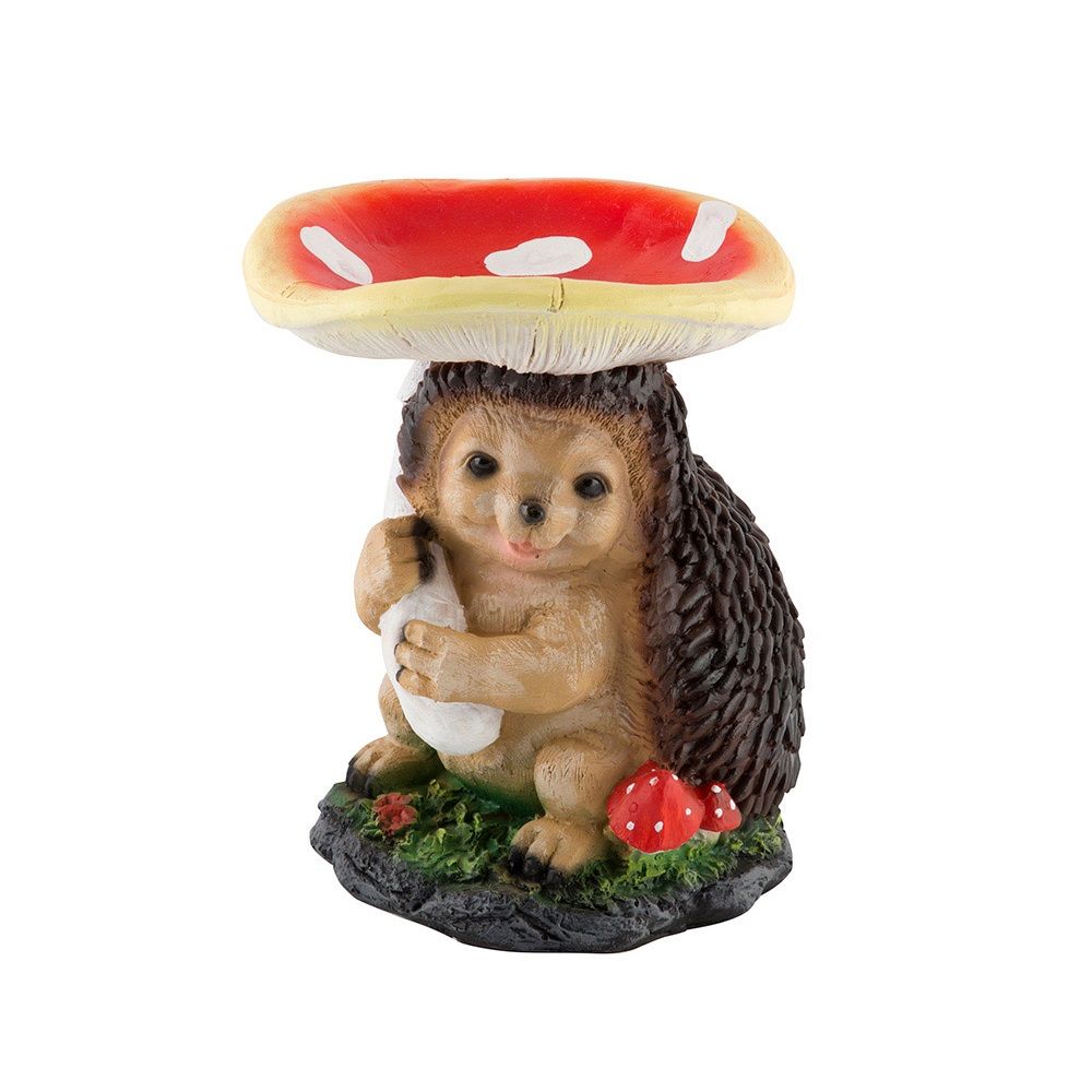 Фигура садовая Еж под грибом h23 см 169401
