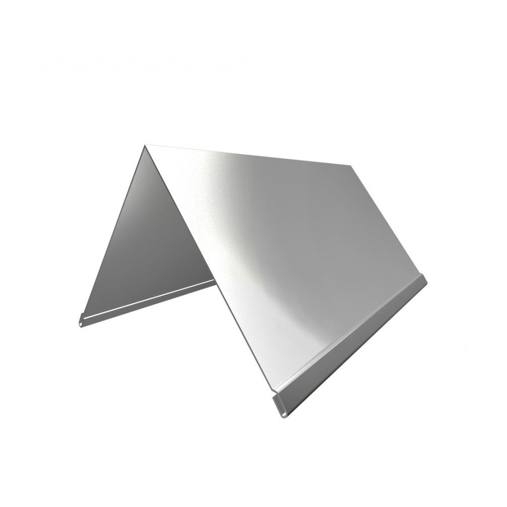 Конек с отбортовкой оцинкованный 200х200х2500 мм