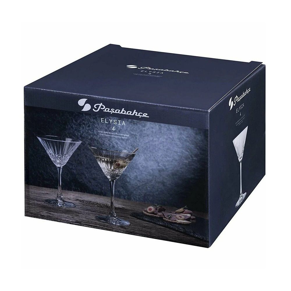 Набор бокалов для мартини Elysia 4 шт 220 мл