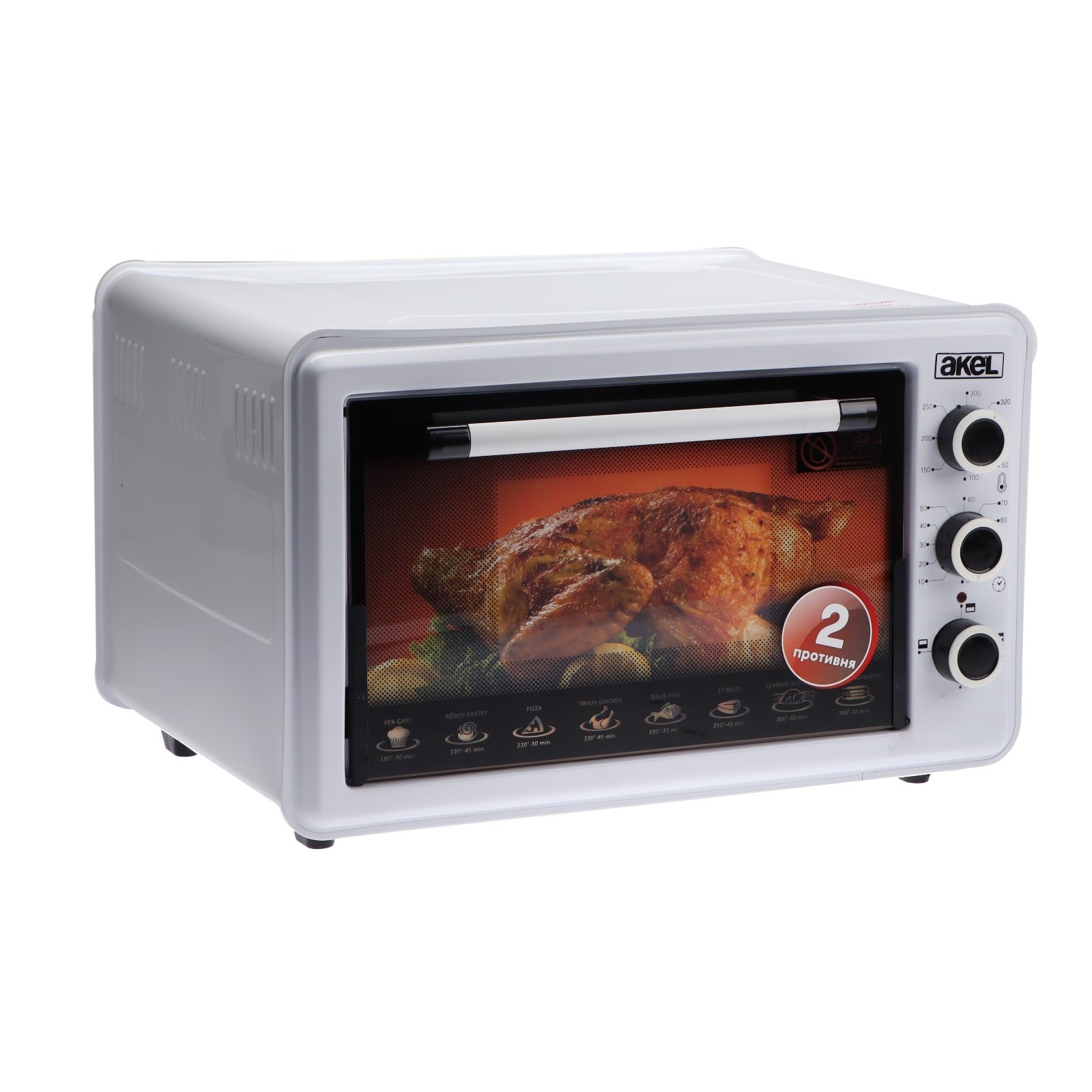 Электродуховка AKEL AF-730 белая 36 л терморег. таймер ТЭН повышенной мощности г. Челябинск