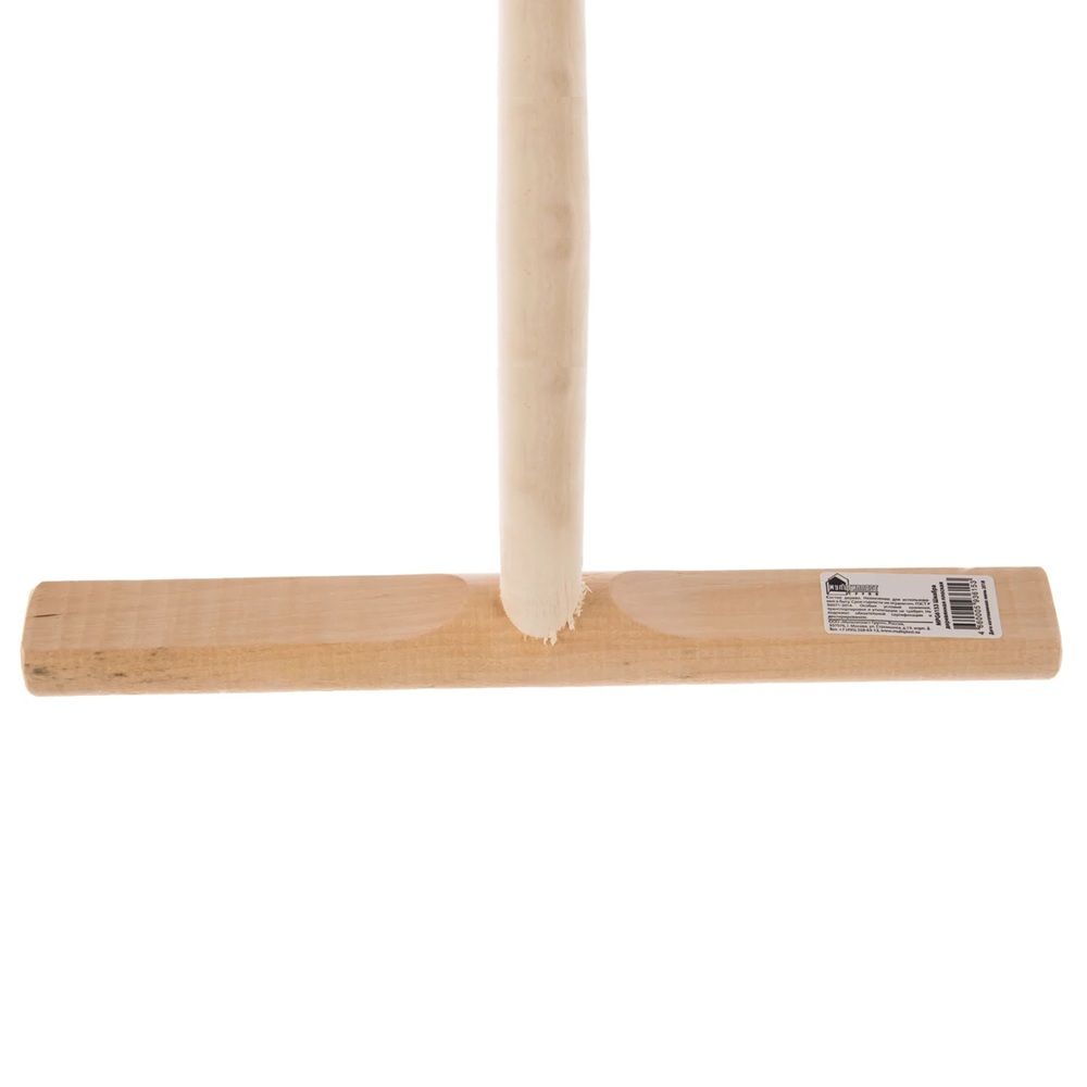 Швабра для пола деревянная плоская 33*120см