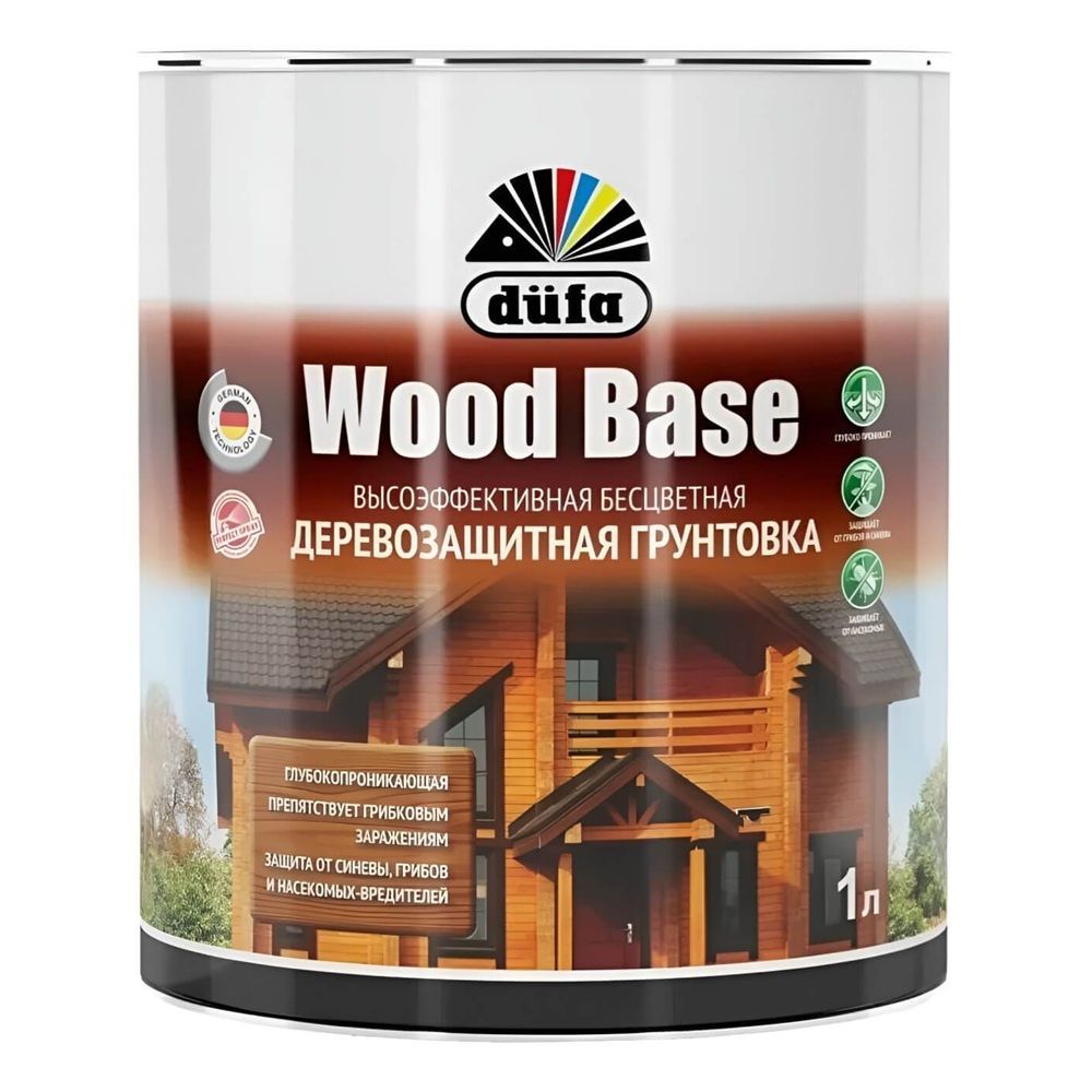 Грунт WOOD BASE Dufa бесцветный  1л
