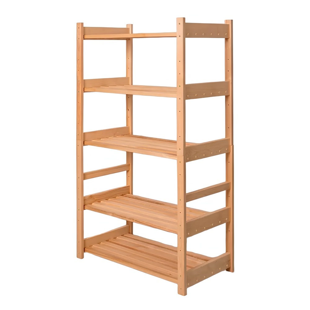 Стеллаж деревянный 5 полок 760х1410х420 мм std-51