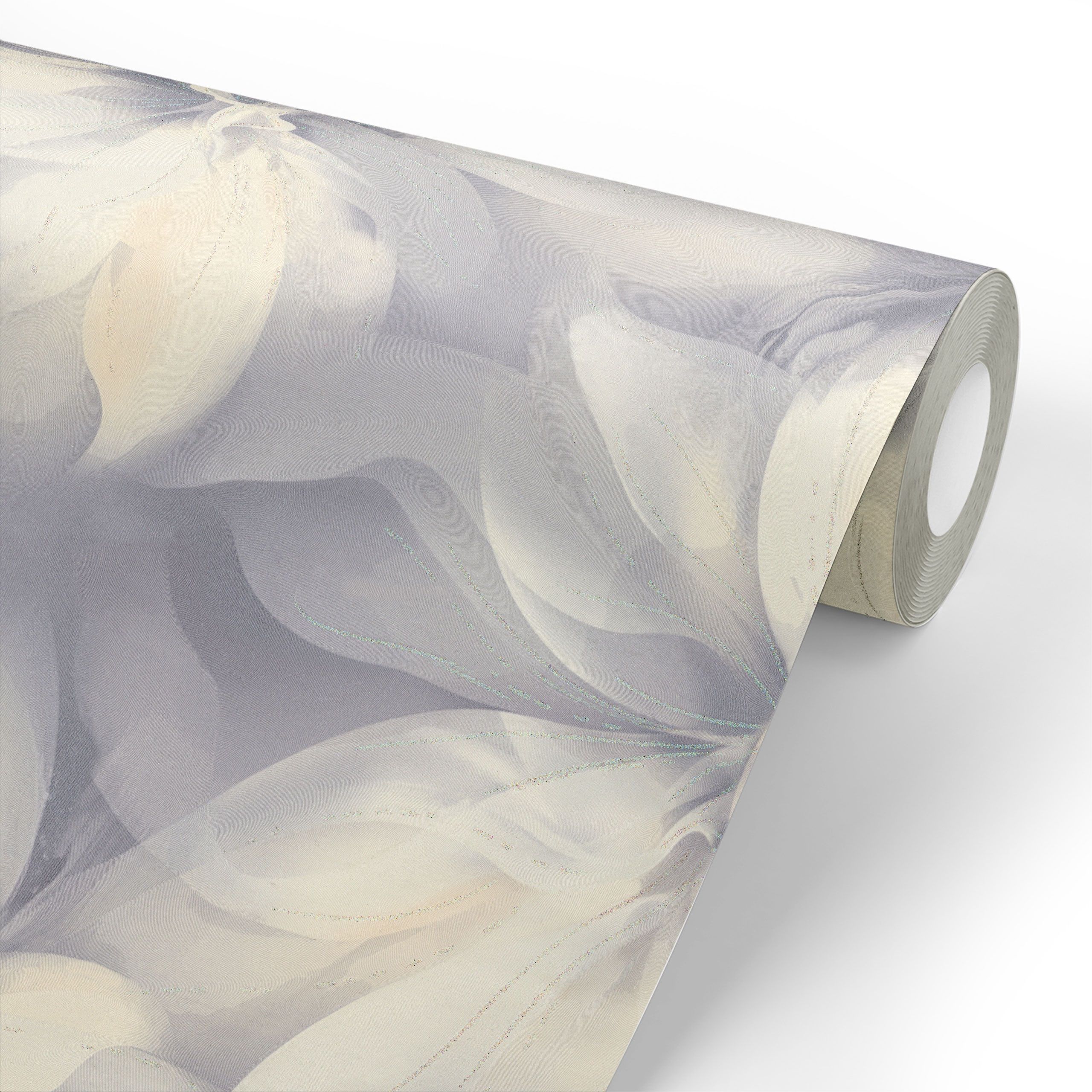 Обои Euro Decor Lilu 8082-13 светло-фиолетовые цветок крупный 1,06х10,05 м