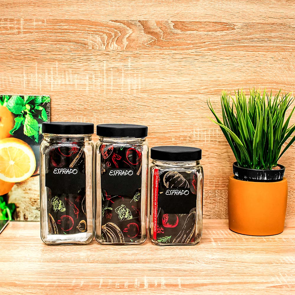 Банка для сыпучих продуктов Esprado Fresco 1,6 л 10,5х10,5х18 см