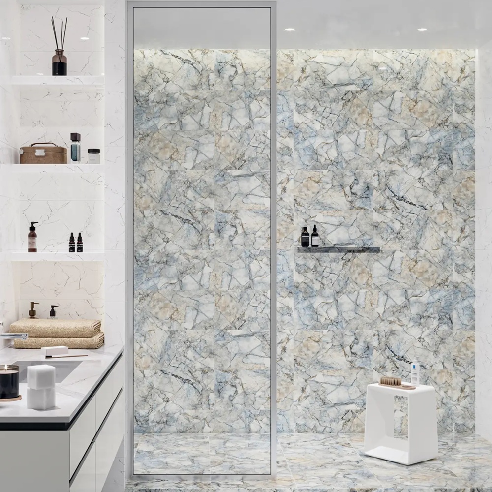 Плитка настенная Global Tile Solo GT94VG 50х25 см синяя 1,375/74,25 м2