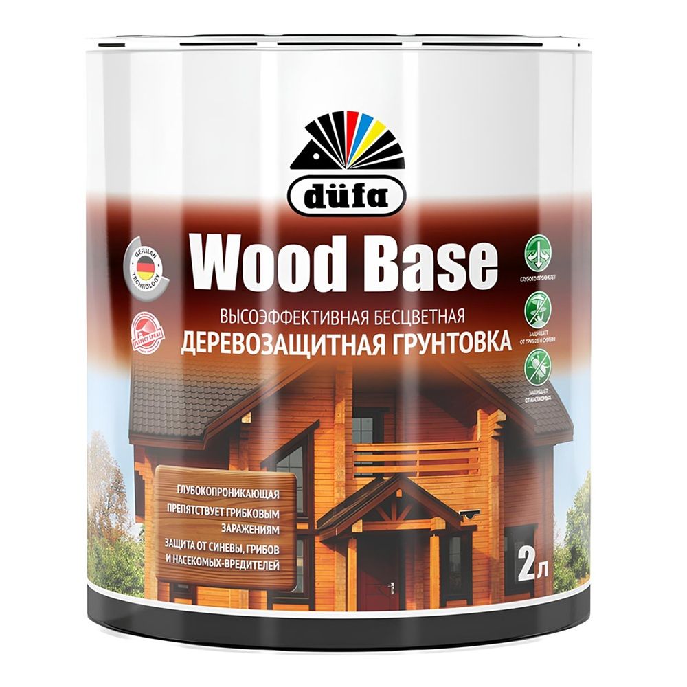 Грунт WOOD BASE Dufa бесцветный 2л