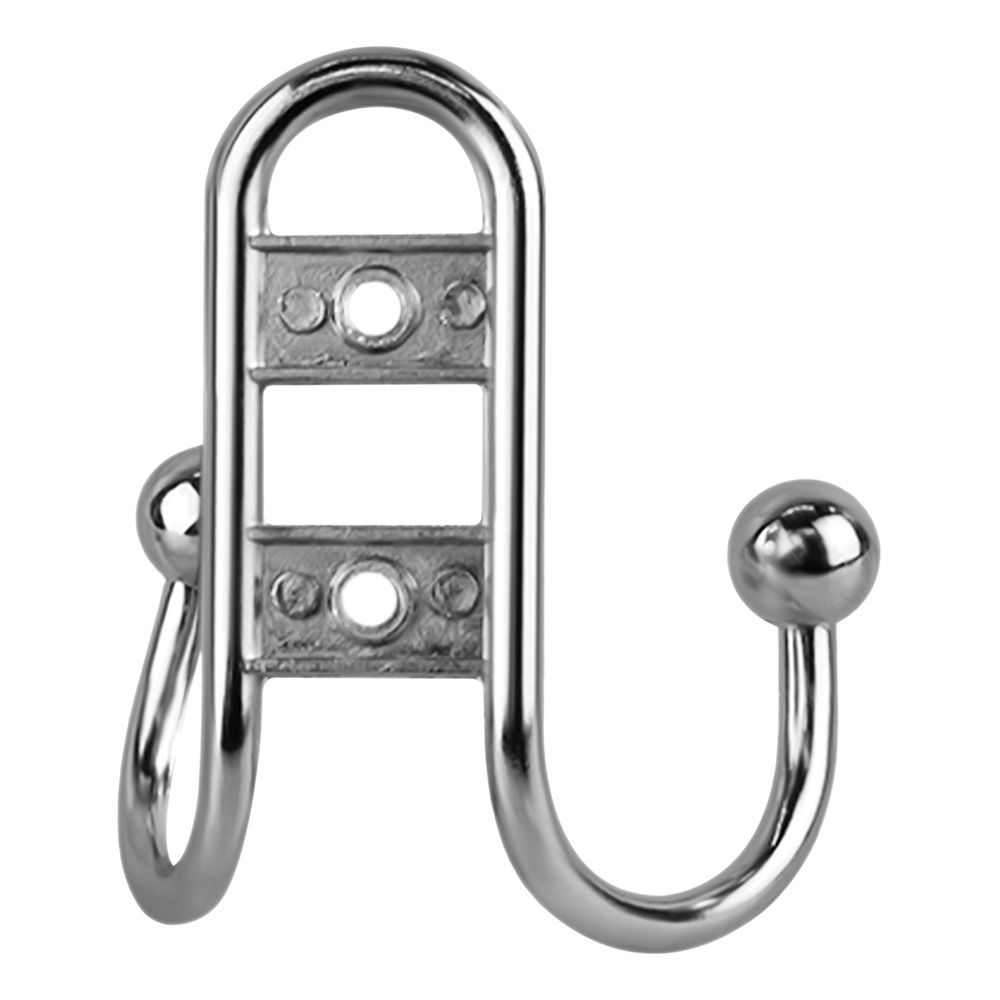 Крючок мебельный двойной Стандарт 208 B CP хром