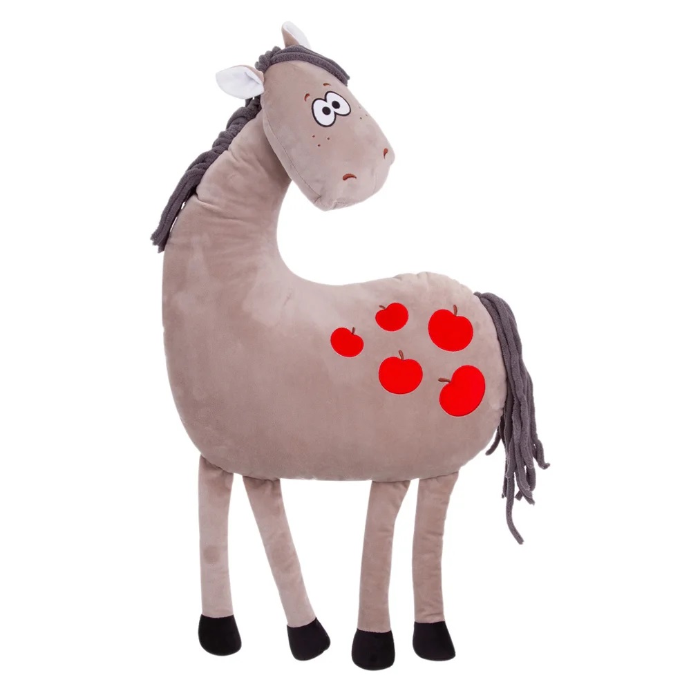 Игрушка мягкая Relana Конь серый с яблоками Даниэль 40 см