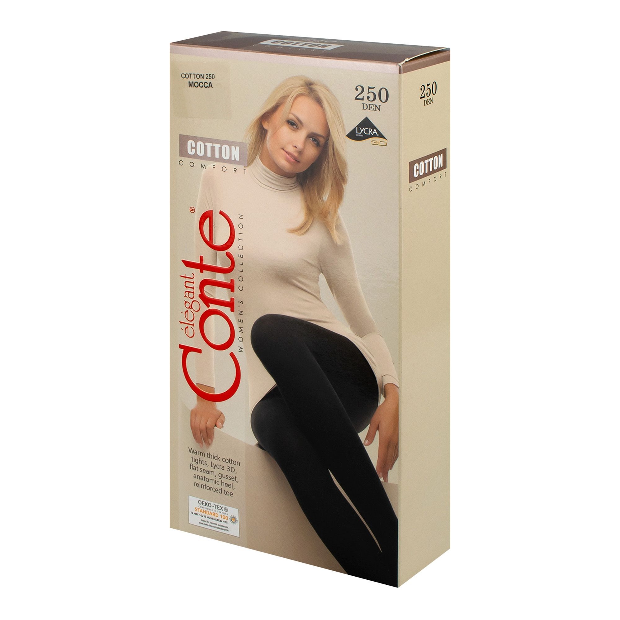 Колготки Conte Cotton 250 mocca 4
