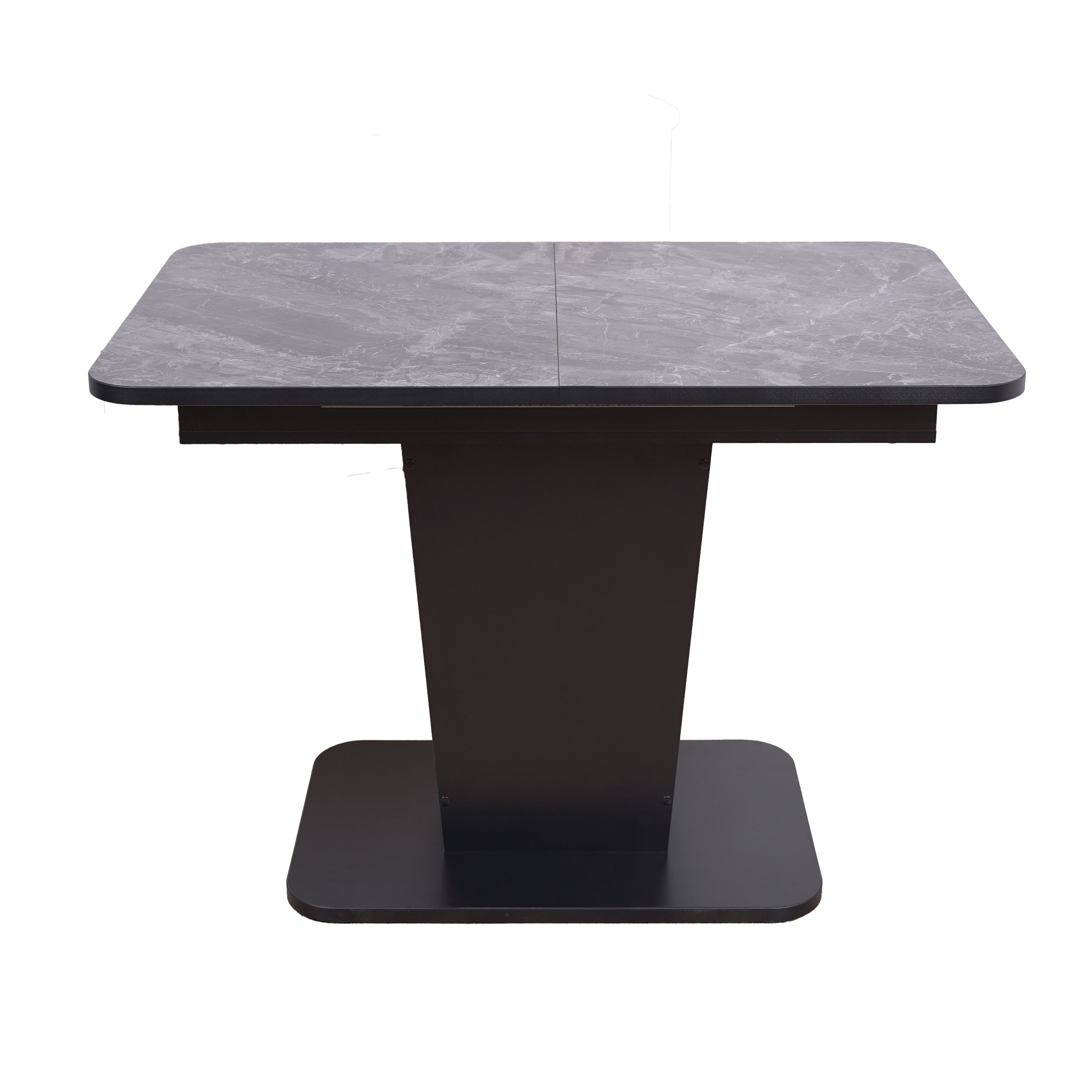 Стол раздвижной Грант 1080/1380х680х770 мм Черный, ЛДСП/Пластик HPL №3085